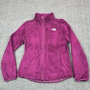 The North Face Jacket Womens Medium Purple Osito Fleece Full Zip Soft‎ Outdoors